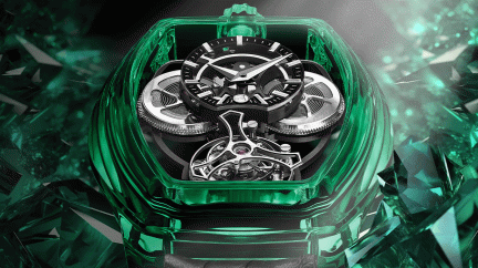 Curvy Purity Tourbillon NanoSaphir Emerald © ArtyA