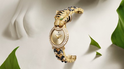 TIGER JEWELLERY WATCH Rhodium-finish white gold © Cartier
