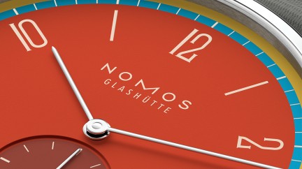 NOMOSGlashuett Tangente 38 Datum Sportbunt 175 Years Watchmaking © NOMOSGlashuett 