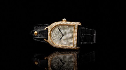 Stirrup Rose Gold Full Set Diamonds © Ralph Lauren