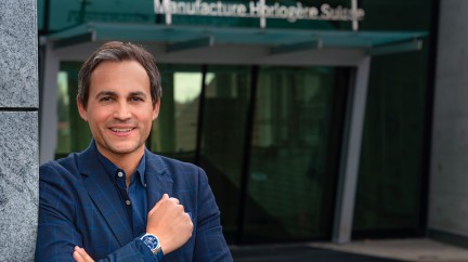 Stéphane Waser à la manufacture © Maurice Lacroix