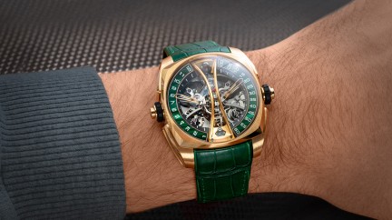 Klepcys Vertical Skeleton Tourbillon Malachite © Cyrus