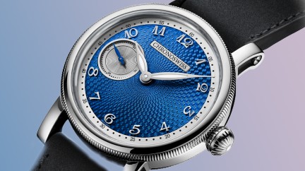 The Small Second Blue Orbit is part of a new family from the Lucerne watchmaker Chronoswiss. © Chronoswiss