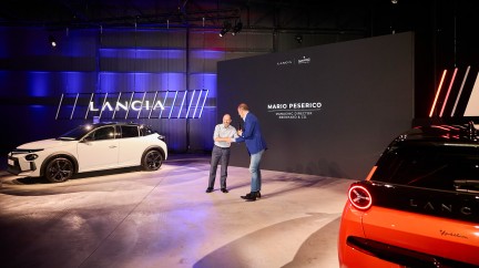 Lancia's CEO and Eberhard & Co's CEO at the official event