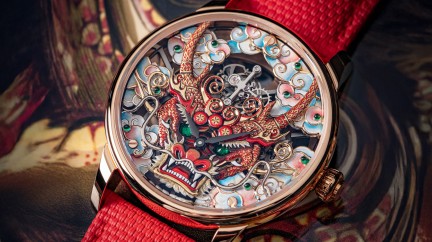 La Tourbillon Skelet Or Rouge - Masque Dragon © Jaquet Droz