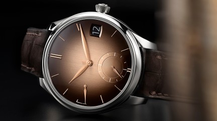 Endeavour Perpetual Calendar Smoked Salmon © H. Moser & Cie.