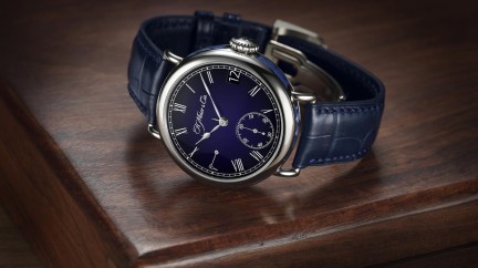 Heritage Perpetual Calendar Midnight Blue Enamel   - H.Moser & Cie 