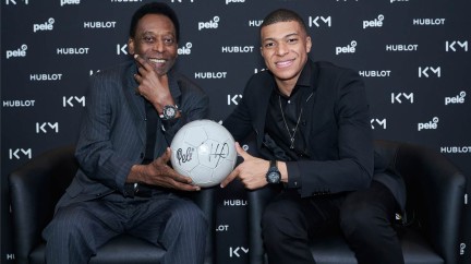 Pelé-Mbappé, meeting in Paris - Hublot