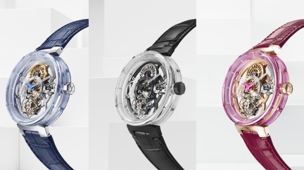 Tambour Moon Flying Tourbillon “Poinçon de Genève” Sapphire - Louis Vuitton