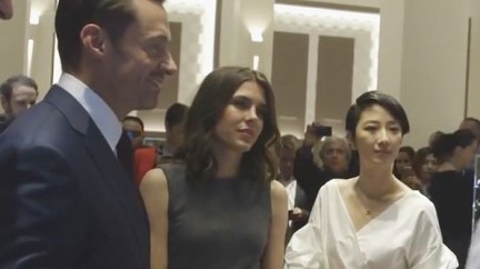 Video. Visit of Hugh Jackman, Charlotte Casiraghi and Pierre Niney  - SIHH - Montblanc
