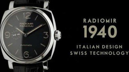 Video. Radiomir 1940: Italian elegance, Timeless design and Swiss technology - Panerai