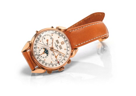 Chronographe Calendrier Perpétuel Baume & Mercier avec « Cornes de vaches » ©Baume & Mercier
