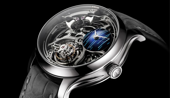 Endeavour Minute Repeater Cylindrical Tourbillon Skeleton Cosmic Rain © H. Moser & Cie.