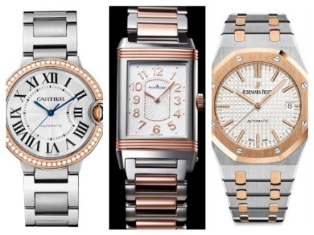 Two tones with elegance and style  - Functional watches in steel and gold