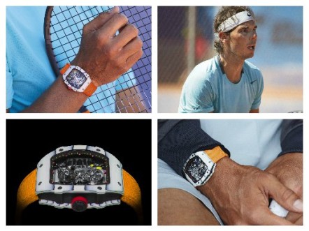 Rafael Nadal and his RM 27-02  - Monte-Carlo Rolex Masters 