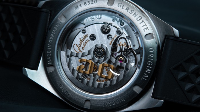 SeaQ 39.5 mm with a sapphire crystal case back © Glashütte Original