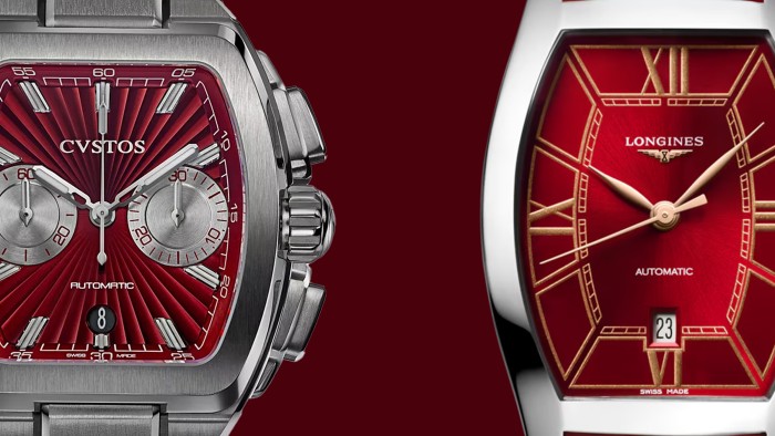 La Metropolitan Chrono Titanium Red et la LONGINES EVIDENZA © Worldtempus