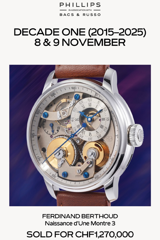 Ferdinand Berthoud Naissance d'une Montre 3  © Phillips