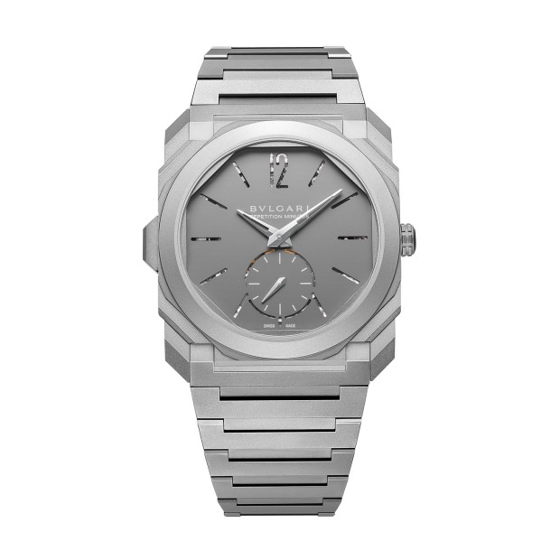 Octo Finissimo sandblasted titanium dial © Bvlgari