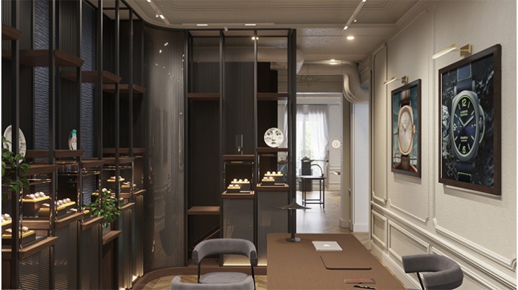 Casa Panerai in the heart of Paris at 120 Avenue Des Champs Elysées © Panerai