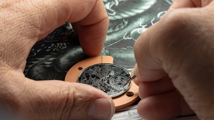 Les Cabinotiers Grisaille High Jewellery – Dragon © Vacheron Constantin