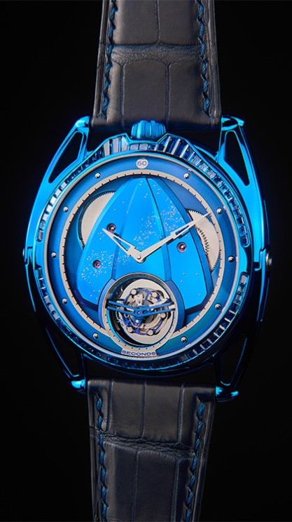 DB28XP Kind of Blue Tourbillon Sapphire © De Bethune