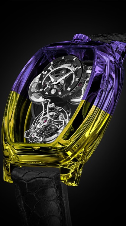 Curvy Purity Tourbillon ‘Bicolor Yellow & Purple’ © Artya