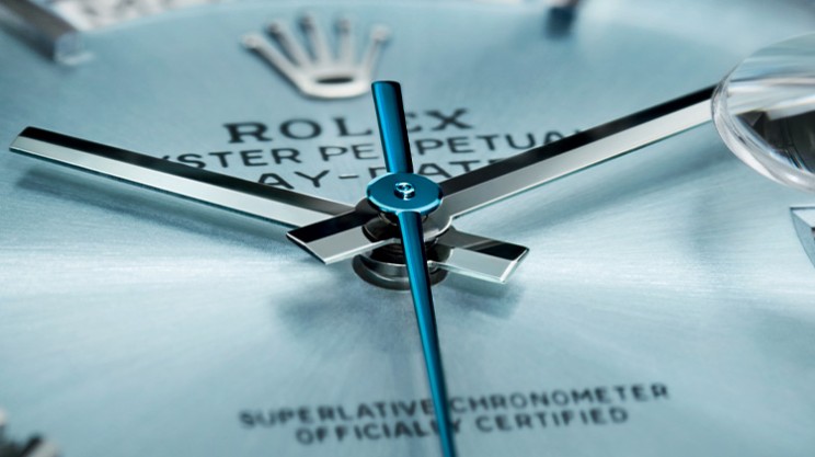 Oyster Perpetual Day-Date in platinum, 40mm diameter, automatic movement, platinum bracelet, CHF 60,400, © Rolex