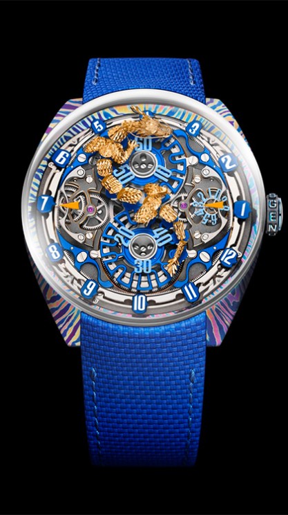 GNS1.2 - Damascus Titanium © Genus