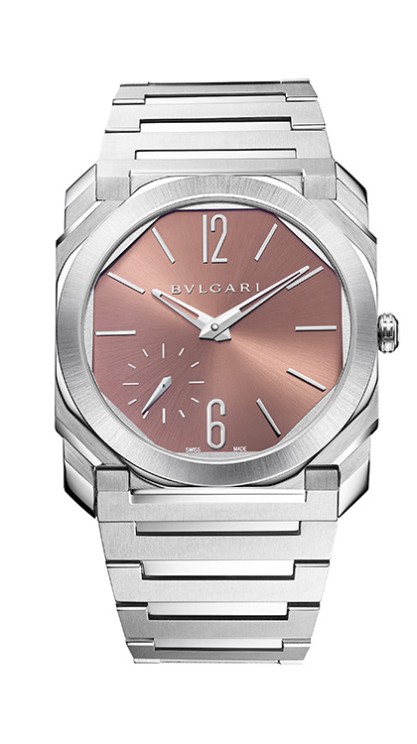 Octo Finissimo Tuscan Copper en acier, 40 mm de diamètre, mouvement automatique avec petite seconde, bracelet en acier. Bulgari.&nbsp;CHF 12'800. © Bulgari