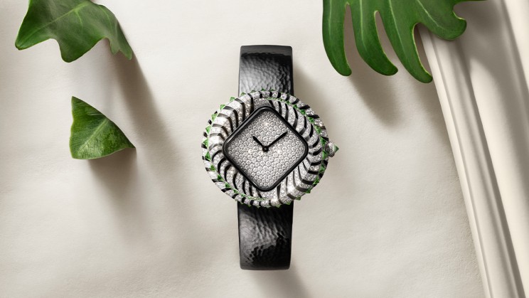 Animal jewellery watch, rhodium-finish white gold © Cartier