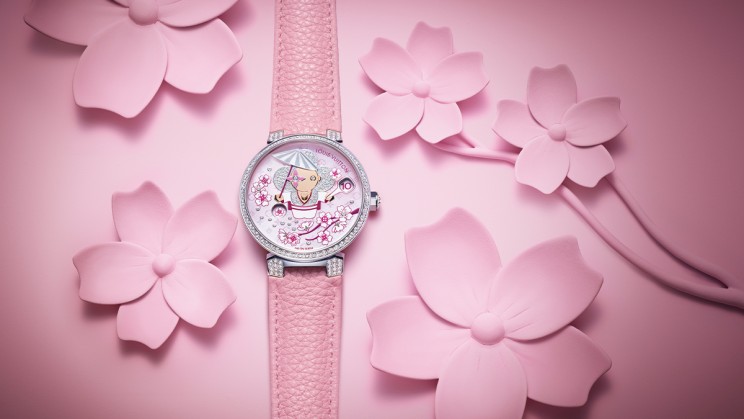 Louis Vuitton Tambour Slim Vivienne Jumping hours Astronaut © Louis Vuitton