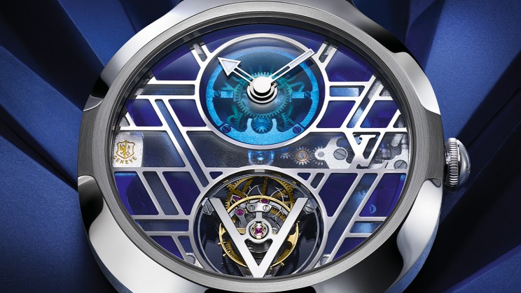 Voyager Tourbillon Volant Poinçon de Genève Plique-à-jour © Louis Vuitton
