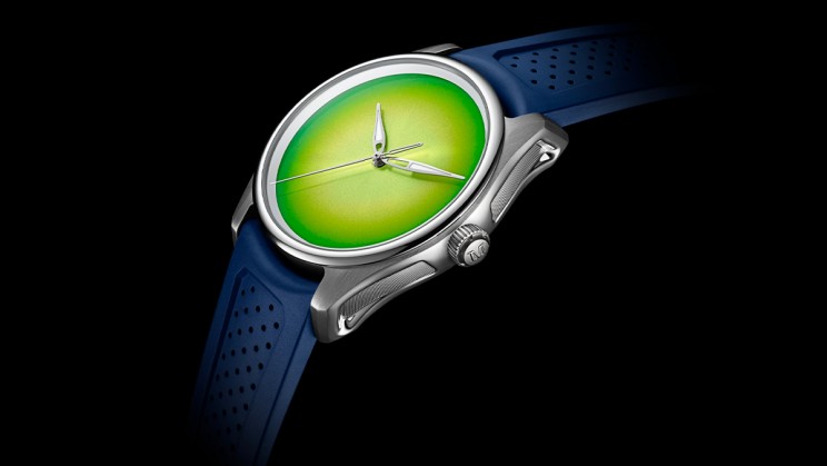 Pioneer Centre Seconds Concept Citrus Green © H. Moser & Cie