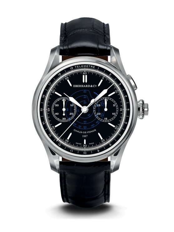 Chronographe 1887 Limited Edition Réf. 31081 en acier, 41, 5 mm de diamètre, mouvement chronographe flyback à remontage manuel, bracelet en cuir. Série limitée à 250 exemplaires. CHF 6'940 © Eberhard & Co.