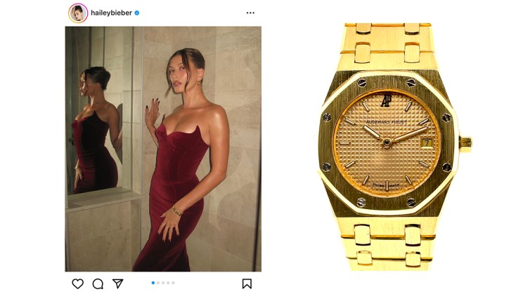 @haileybieber via Instagram | ref. 6007BA © Juwelier Haeger / Audemars Piguet