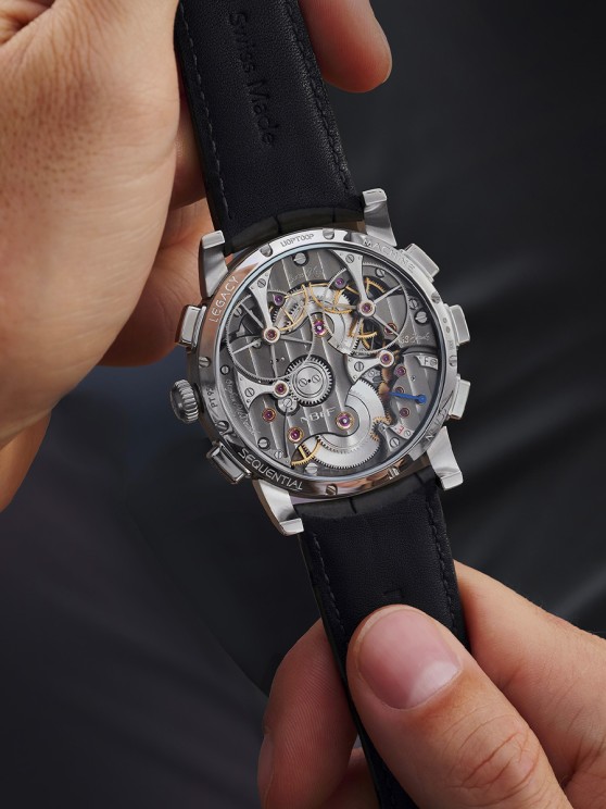 Legacy Machine Sequential Flyback Platinum © MB&F