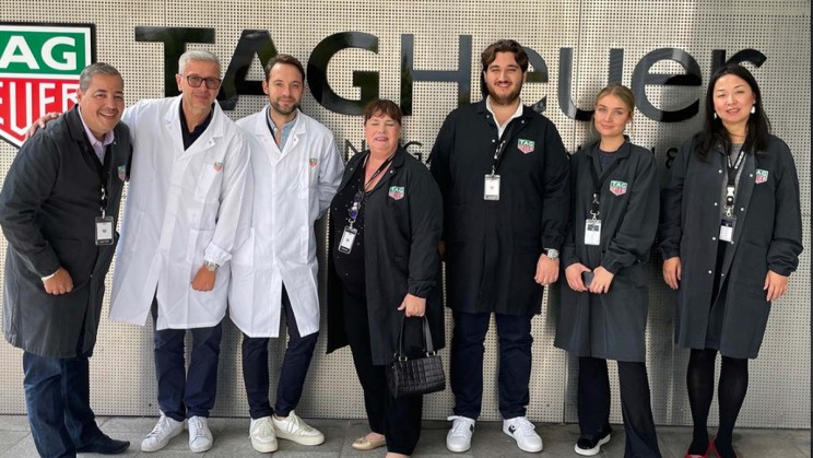 Members of our very own FWC on a visit at TAG Heuer