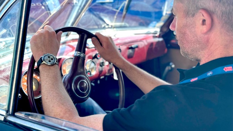 Steven Rogers at the 1000 Miglia 2024 © Joern Kengelbach
