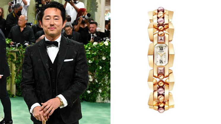 Steven Yeun © Gilbert Flores / Getty Images | Cartier Clash Unlimited © Cartier