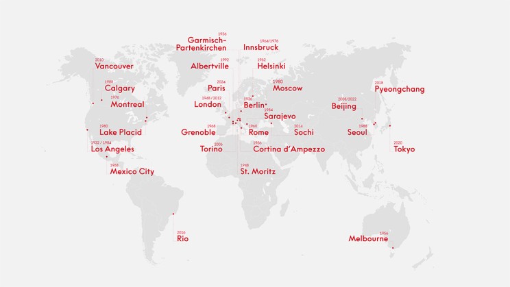 Paris 2024 map © OMEGA