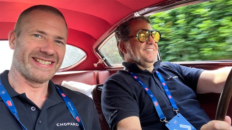 WorldTempus' Steven Rogers and Emilio Olivares i Camps of Car España Magazine © Steven Rogers