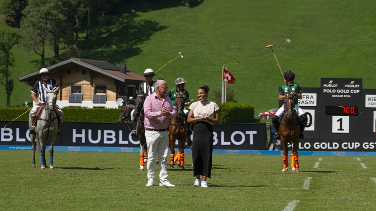 Pierre Genecand and Mujinga Kambundji © Hublot