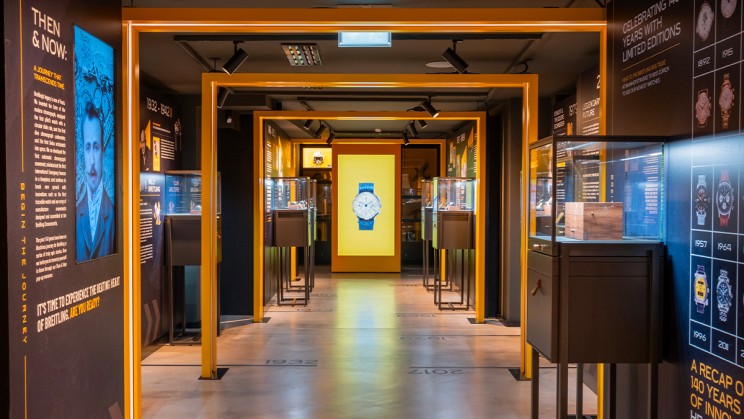 Breitling Then and Now Pop-Up Museum - Time Tunnel © Breitling