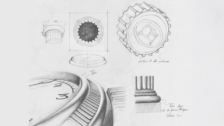 Ancient Greek architecture, Doric columns that inspired the bezel design ©&nbsp;Parmigiani Fleurier