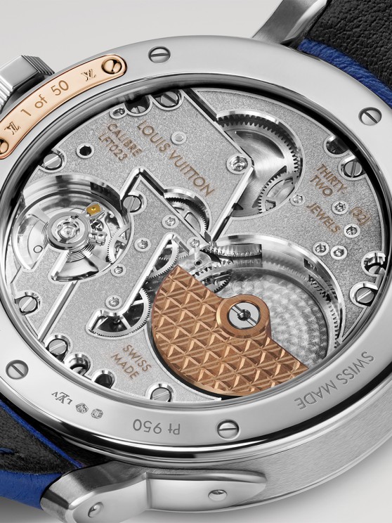 Back of the Escale Platinum Guilloché and Grand Feu Enamel Dial © Louis Vuitton 
