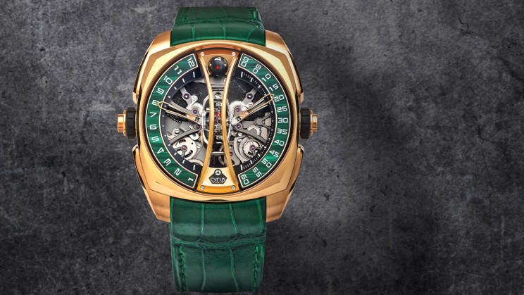 Klepcys Vertical Skeleton Tourbillon Malachite ©&nbsp;Cyrus