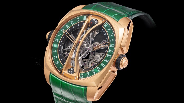 Klepcys Vertical Skeleton Tourbillon Malachite ©&nbsp;Cyrus