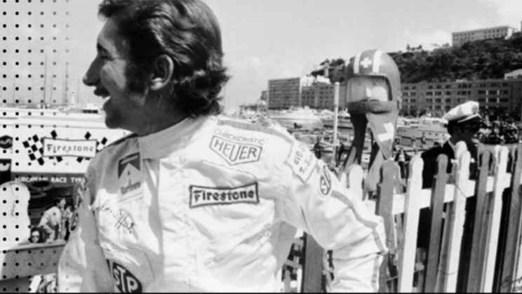 Jochen Rindt wearing a Heuer Autavia reference 2446 ©&nbsp;TAG Heuer