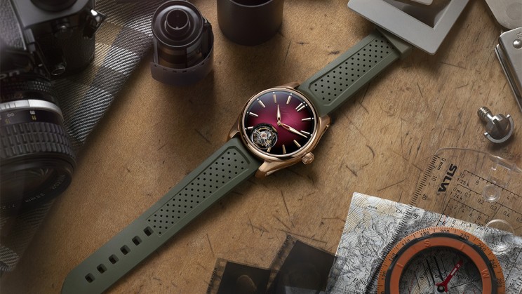 Pioneer Tourbillon Burgundy ©&nbsp;H.Moser & Cie.